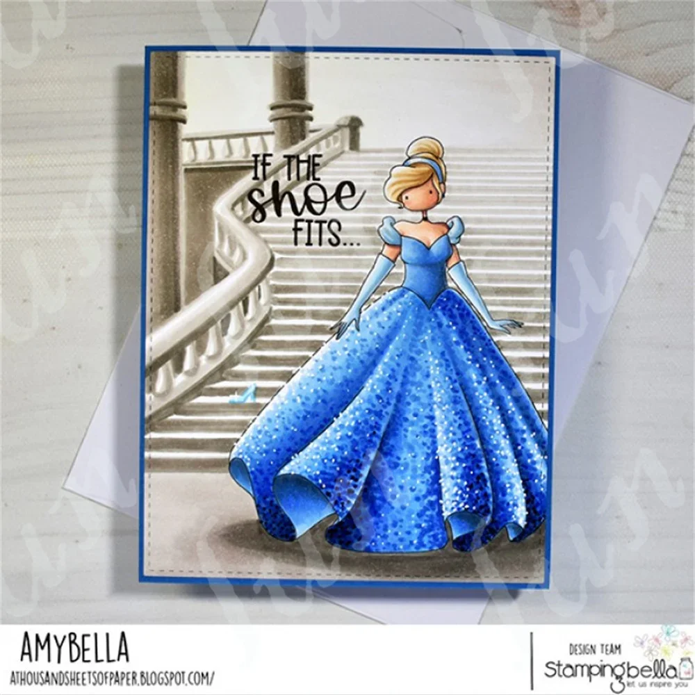 Princess Sentiment Clear Stamps Tweedles Cutting Dies Scrapbooking DIY Album Paper Card Embossing Craft Supplies Decoration