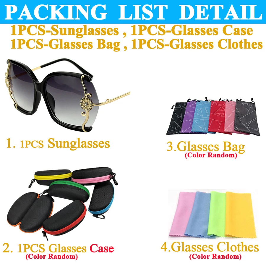 Okulary przeciwsłoneczne damskie Oversize luksusowa marka Design Retro Travel Drive pół-Rimless kwadratowa ramka Vintage okulary przeciwsłoneczne damskie 4 kolory — zdjęcie 4