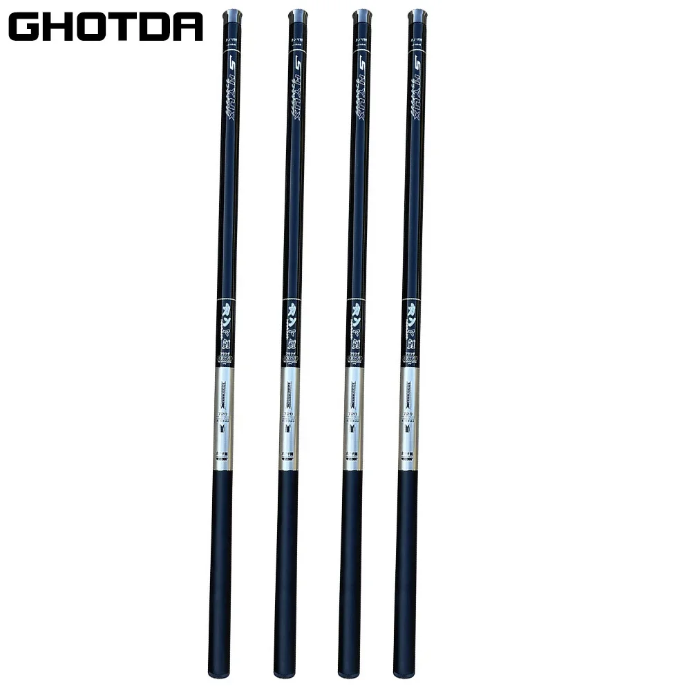 GHOTDA Caña Telescopica de Fibra de Carbono 3,6-7,2m para pesca - imagen 2