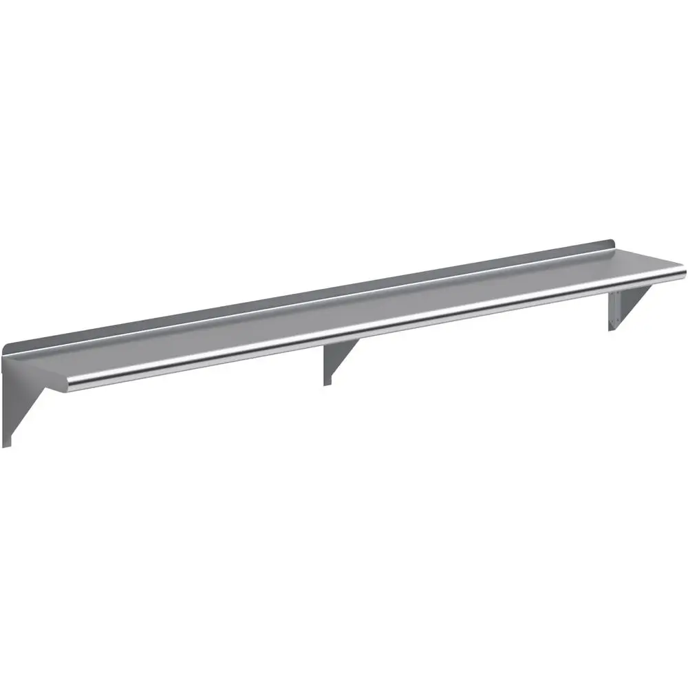 

72" Long X 10" Deep StainlSteel Wall Shel | NS Certiied | Appliance & Equipment Metal Shelving | Kitchen, Restaurant, Garage,Cus