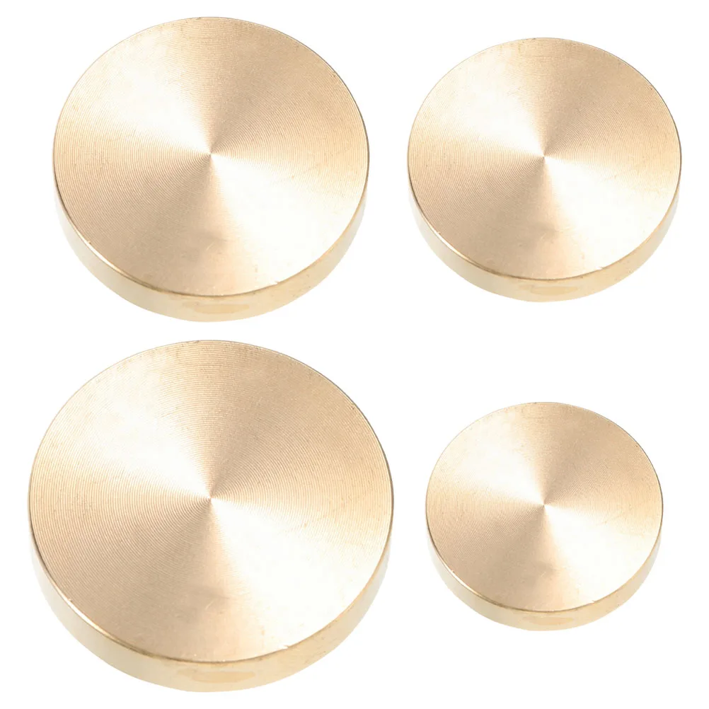 

4 Pcs Wax Seal Copper Head Blank Brass DIY Tool for Wedding Invitations Envelopes Present Packaging Vintage Sealing Stamp Heads