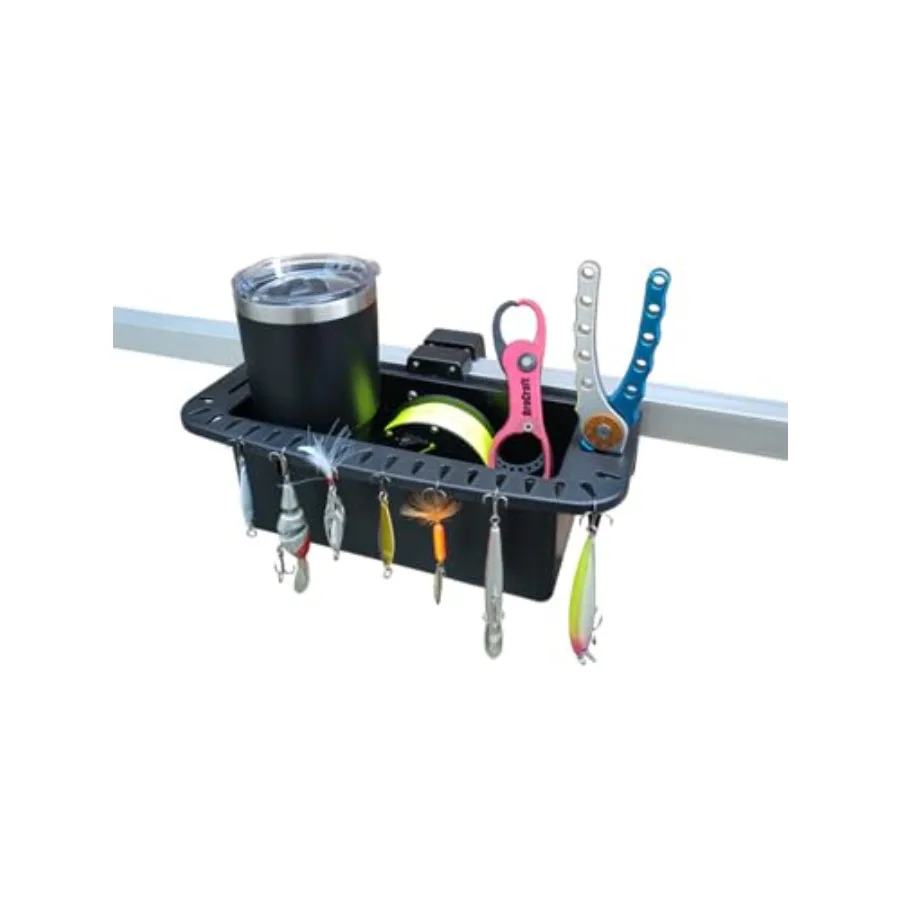 

Pontoon Boat Marine Caddy/Pontoon Boat Cockpit Organizer/Square Rail Boat Storage Box/Pontoon Boat Cup Holder