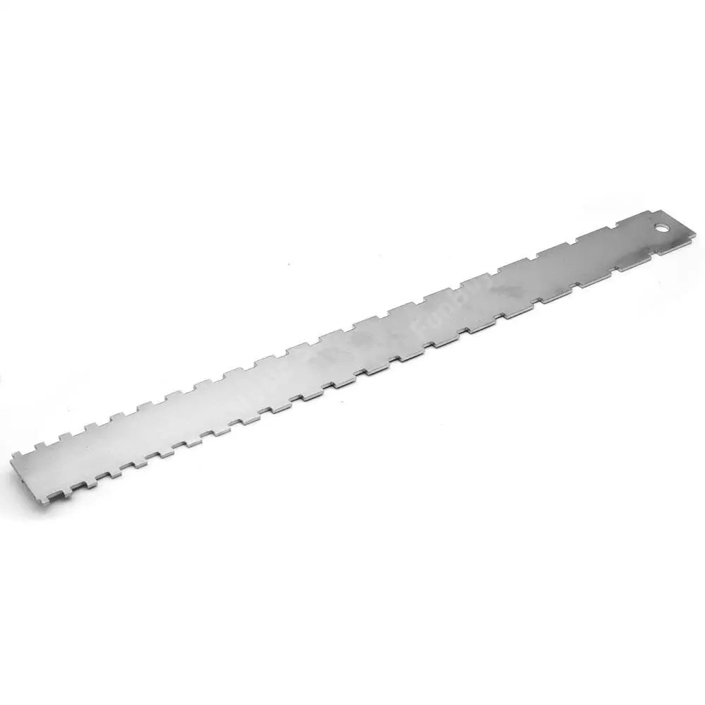 Dual Scale Guitar Neck Ruler Notched Straight Edge Rulers for Wooden Guitar Check Fretboard Straightness Flat Frets Guitar Parts