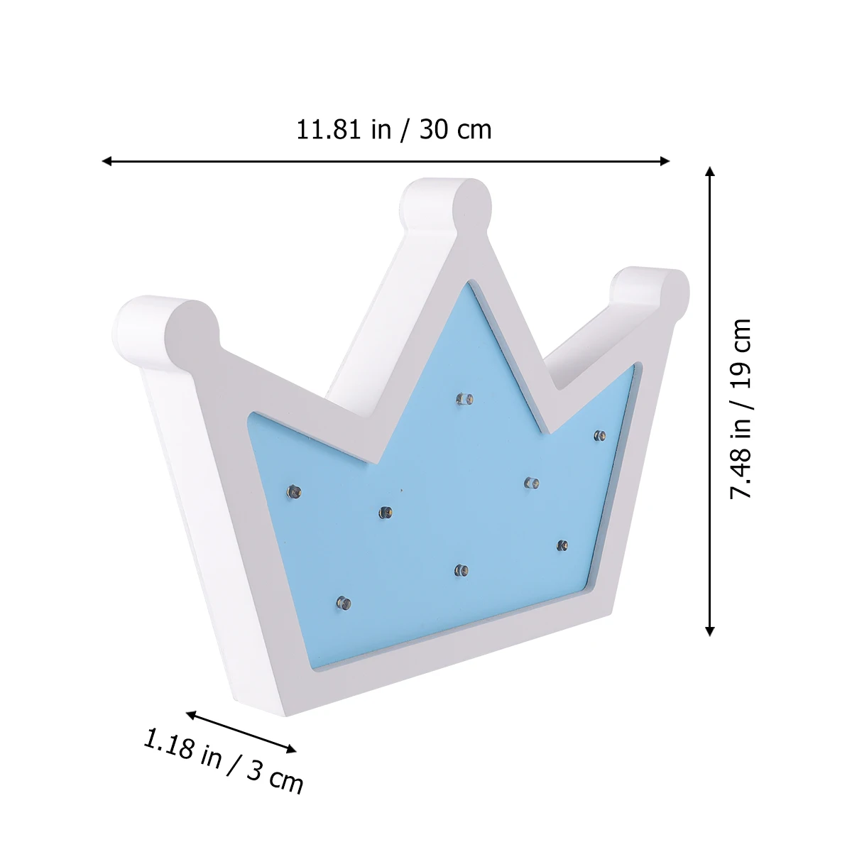

LED Crown Shaped Wall Lamp High Quality Durable Party Birthday Banquet Night Light Wooden Decorative Small LED