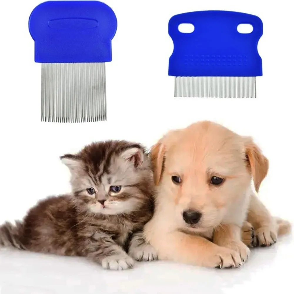 6Pcs/Set ABS Flea Comb Set Fine-tooth Quick Results Lice Comb Kit Dandruff Removal Comb For Small, Medium & Large Pets view 4