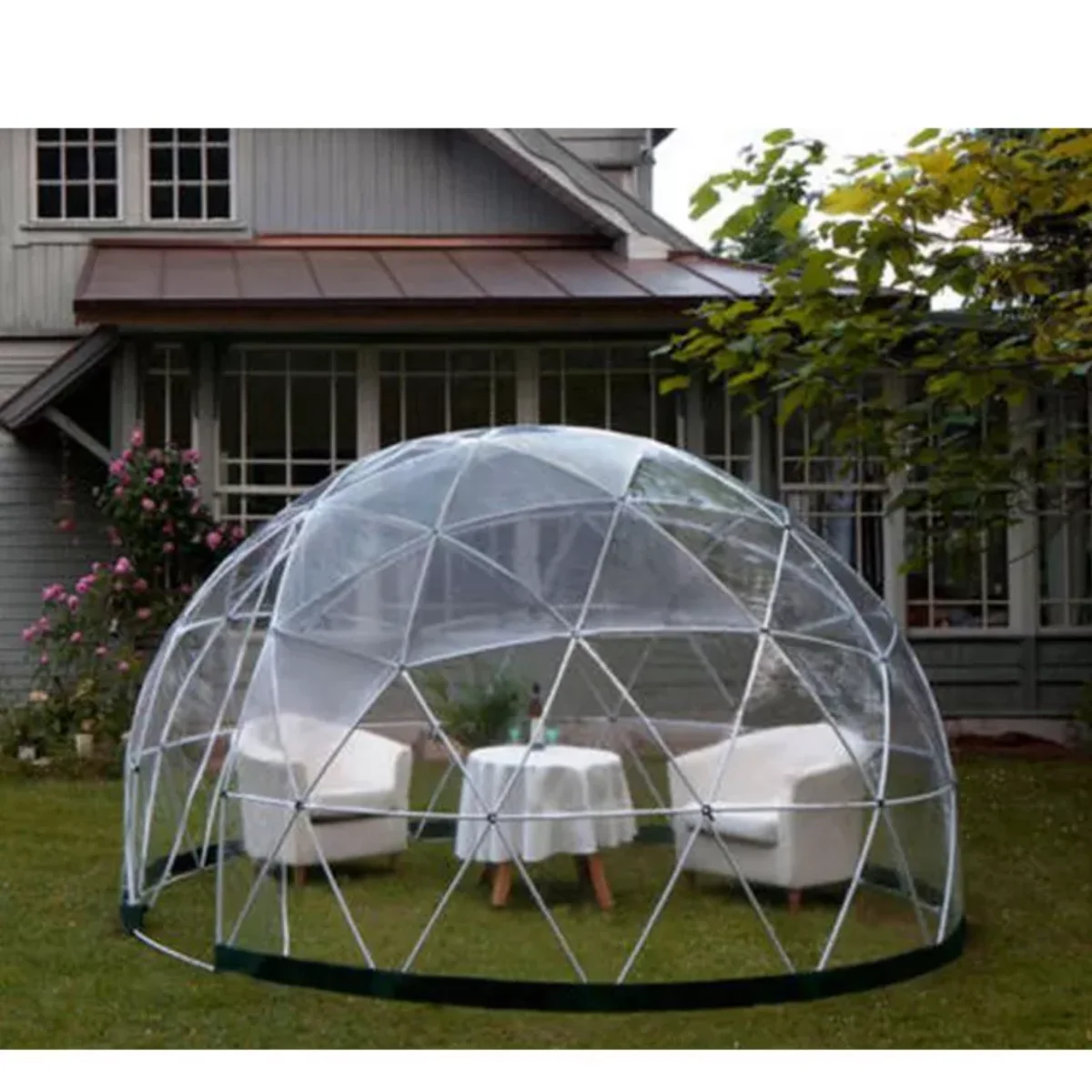 

outdoor transparent 3.6M geodome geodesic geo small igloo house restaurant tent clear garden igloo dome tents for dning/cafe