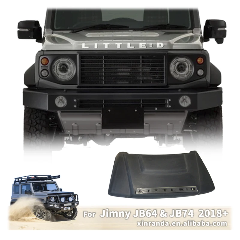 Jimny JB74 Accessories Little D Defender Hood Cover for Suzuki Jimny Body Kit JB74W JB64W JB74 JB64 2018+