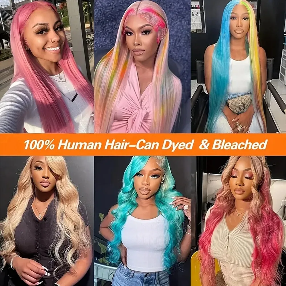 220% Density 613 Transparent Hd Lace Frontal Wig 13x6 Blonde Straight Lace Front 13x4 Brazilian Pre Plucked 100% Human Hair Wigs