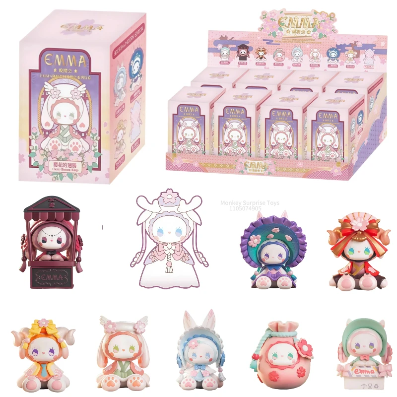 

EMMA Secret Forest Evening Cherry Blossom Series Blind Box Kawaii Figures Desktop Decoration Toy Surprise Birthday Gift For Girl