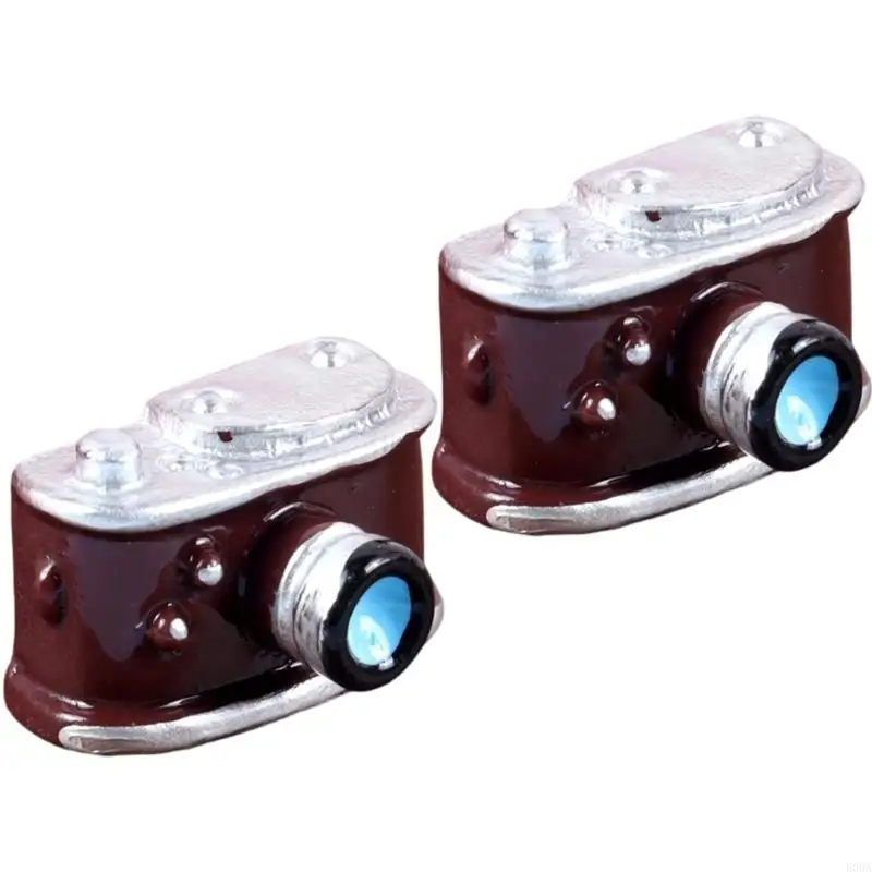 Pack of 2 Resin Appliance Replicas Retro Furniture Miniature for Desk Bookshelf 