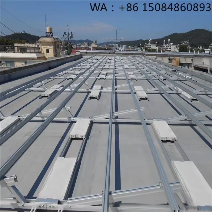 Angle Adjustable Ballasted Flat Roof PV Mount System, JIS Certified Aluminum Solar Structure Accessories, 10Y Service Life Parts