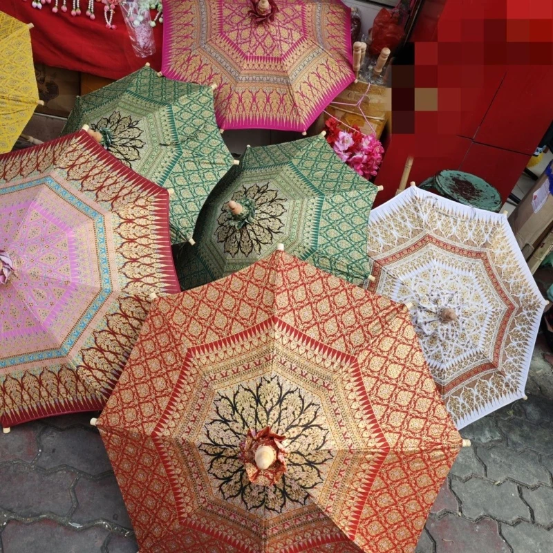 

Cloth craft umbrella dance performance daily decorations wooden bamboo collection