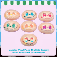 Labubu Vinyl Face 3rd Big Into Energy ID Hand Foot Doll Accessories Facial Accessories DIY Blind Box Handmade Switching Emotions