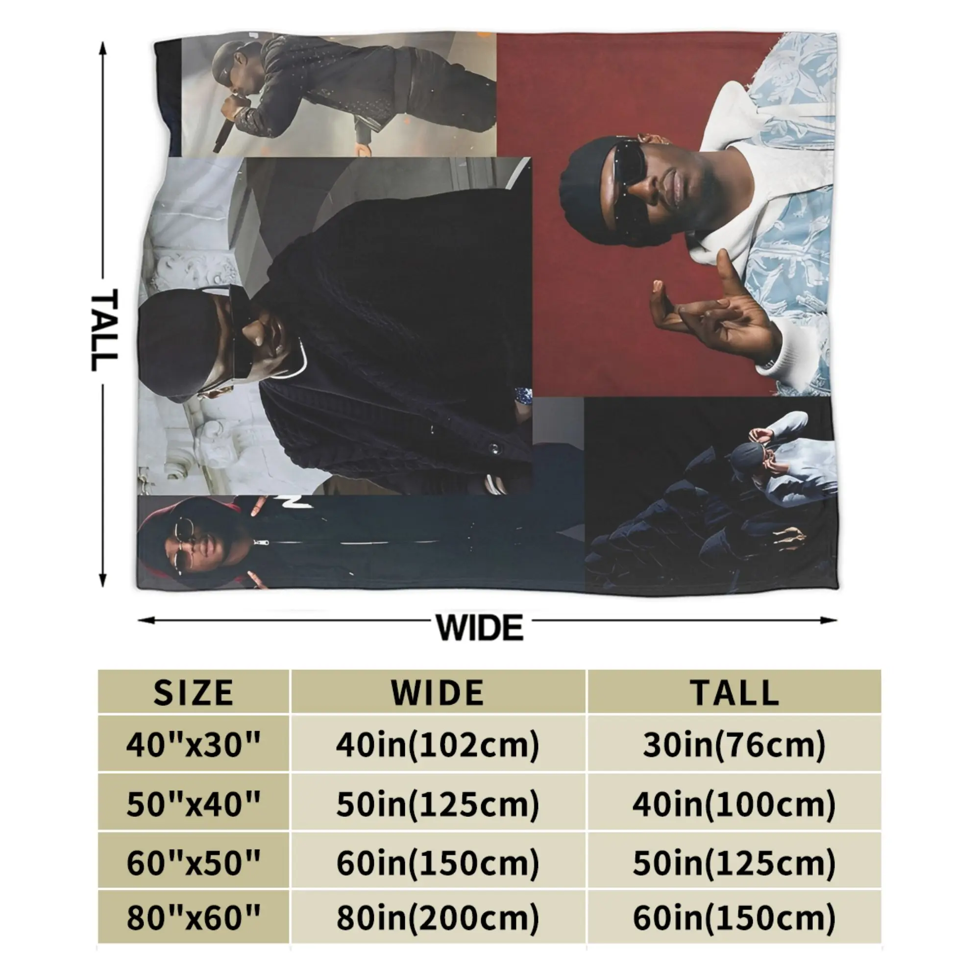 Hommage Werenoi Rapper Knitted Blankets Legend Never Die Throw Blanket Airplane Travel Lightweight Bedspread Multi-function