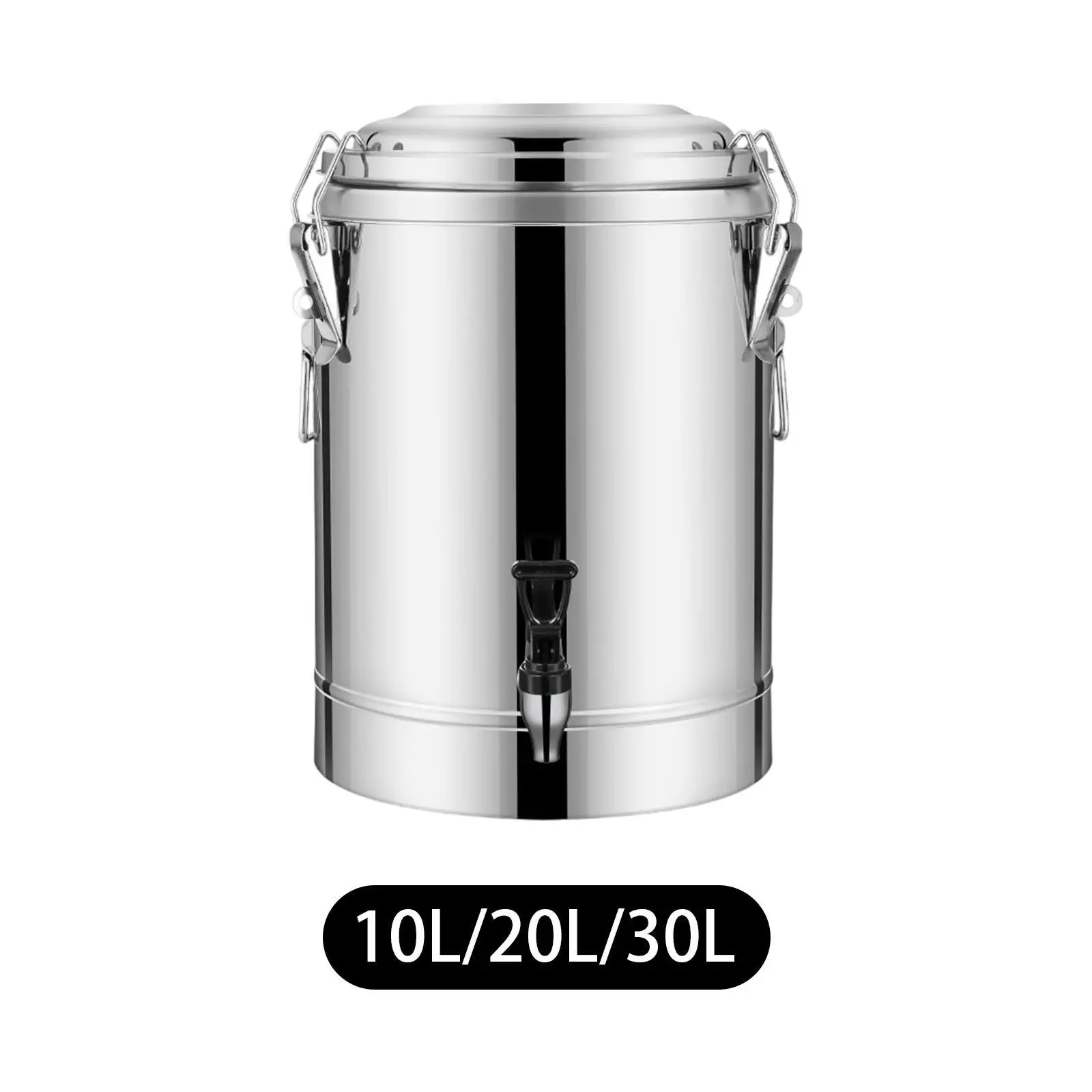 Hot Cold Drink Dispenser with Faucet Tea Barrel for Porridge Milk Tea Soup