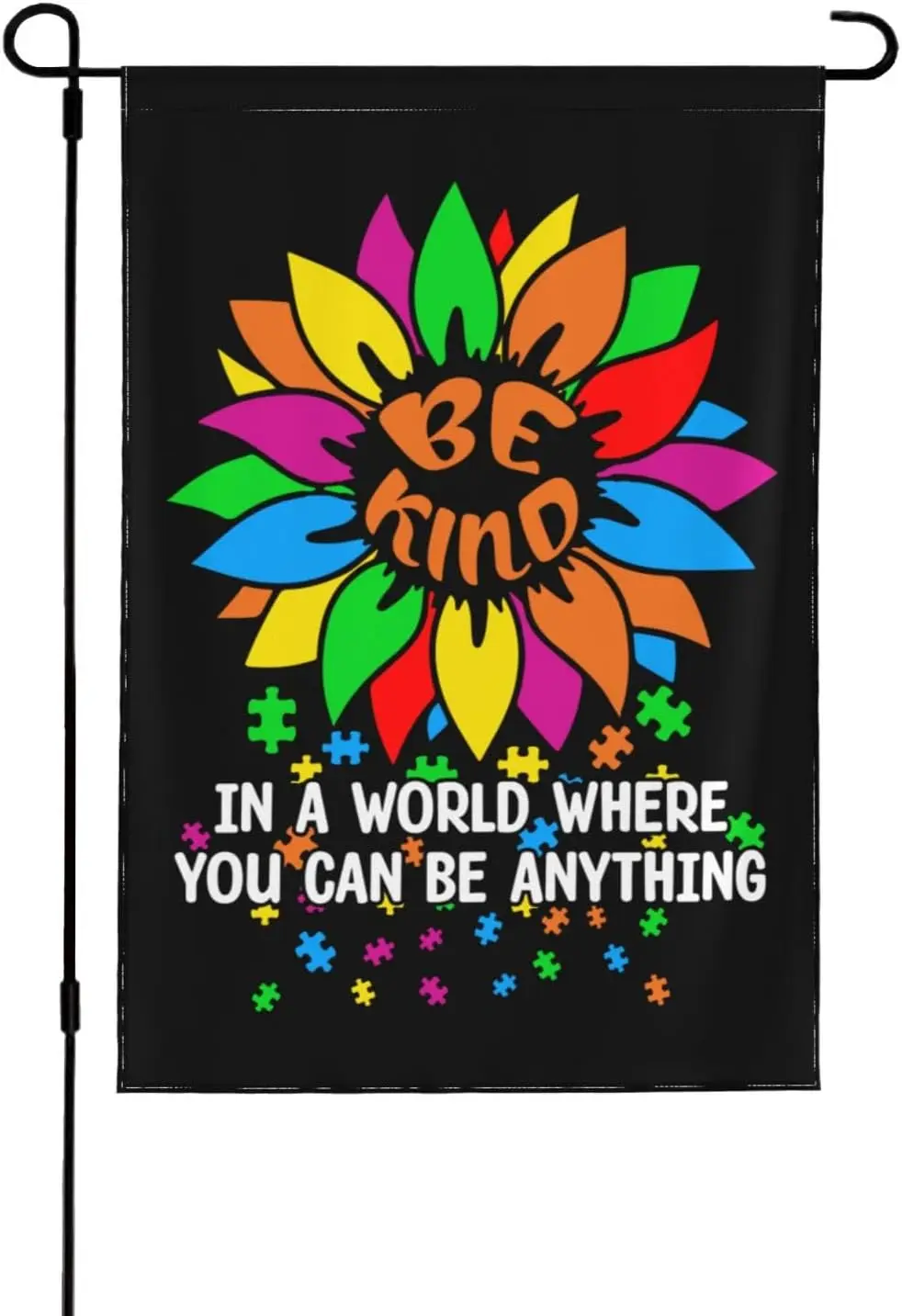 In A World Where You Can Be Anything Be Kind Garden Flags Hilarious Banners Farmhouse XAA UUV EEU SSL