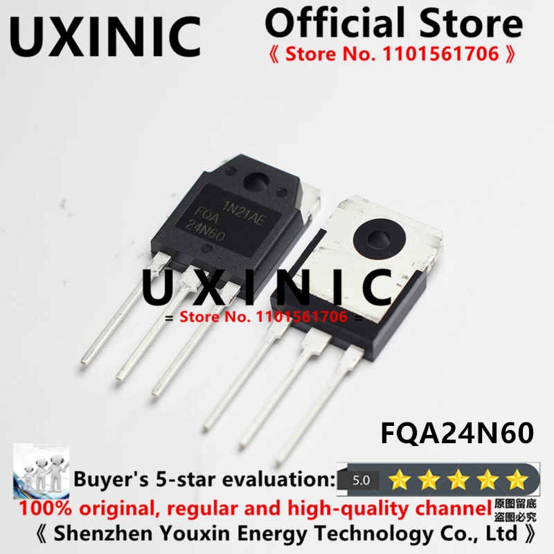 

UXINIC 100% New Imported Original FQA24N60 24N60 TO-247 FET MOS 24A 600V