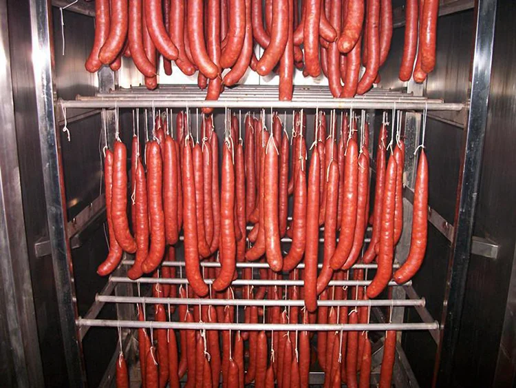 Stainless Steel Hot Dog Smoker Oven Electric Meat Smoke Fish Make Machine Gas Smoke Chamber for Sausage