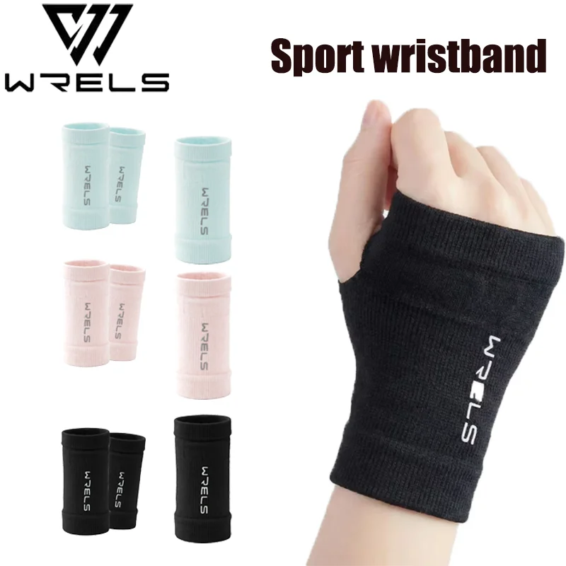 Guantes de medio dedo WRELS con compresión elástica y orificio para el pulgar, soporte ligero para levantamiento de pesas, muñequeras para gimnasio y fitness