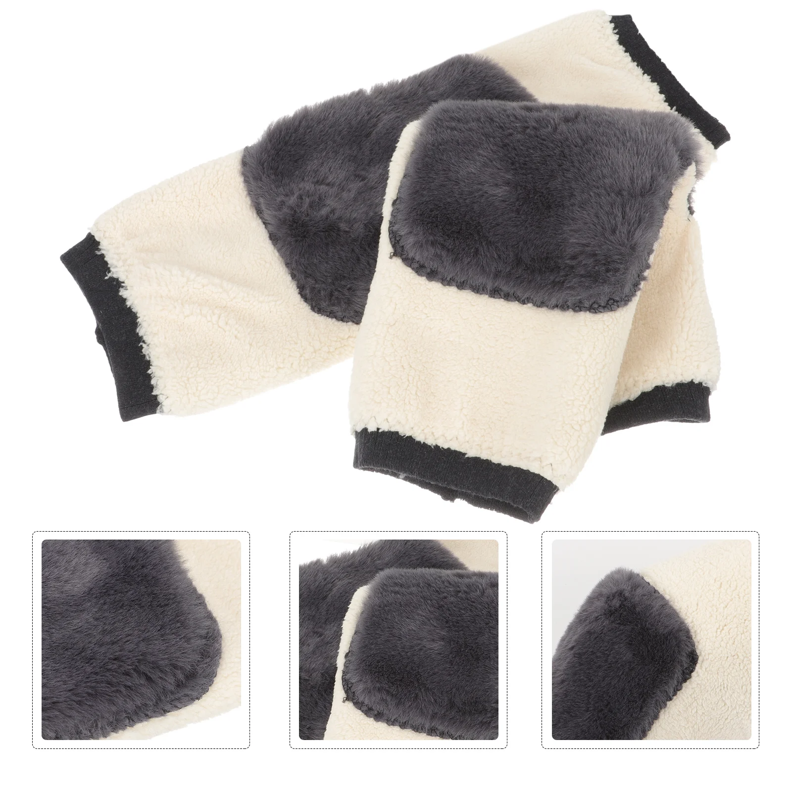 

1Pair Thermal Knee Warmers Thickened Breathable Pads Full-Wrap Covers for Outdoor Sports Fitness Winter Protection