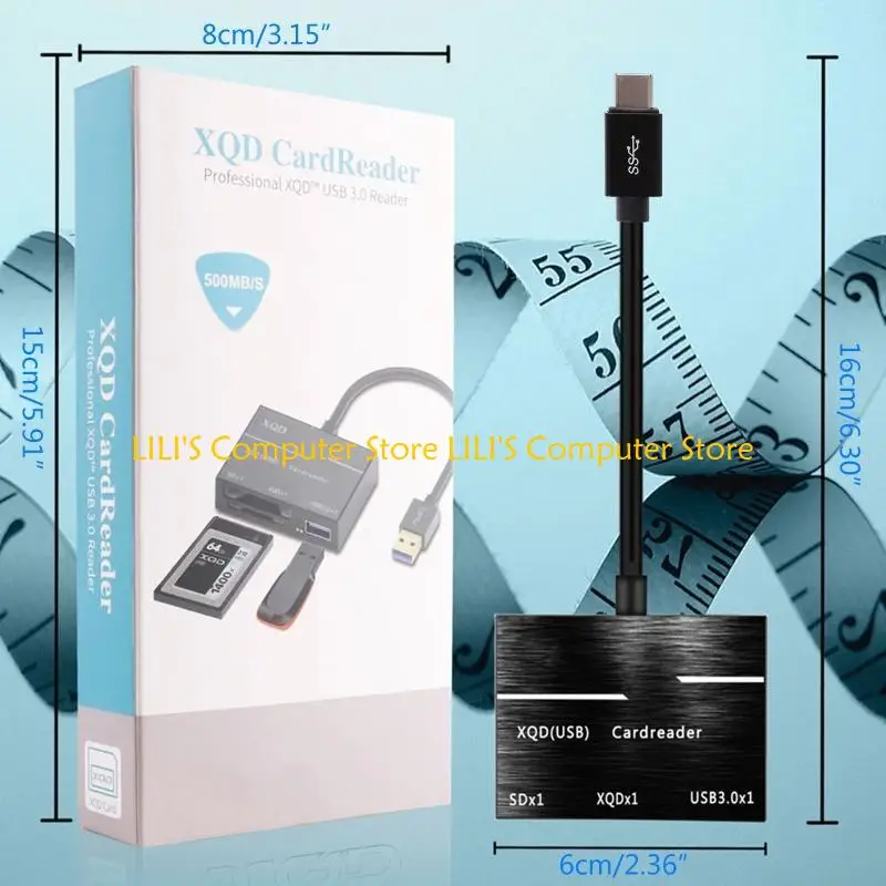 كاميرا A52B قارئ بطاقة XQD/SD، قارئ بطاقة الذاكرة USB Hub