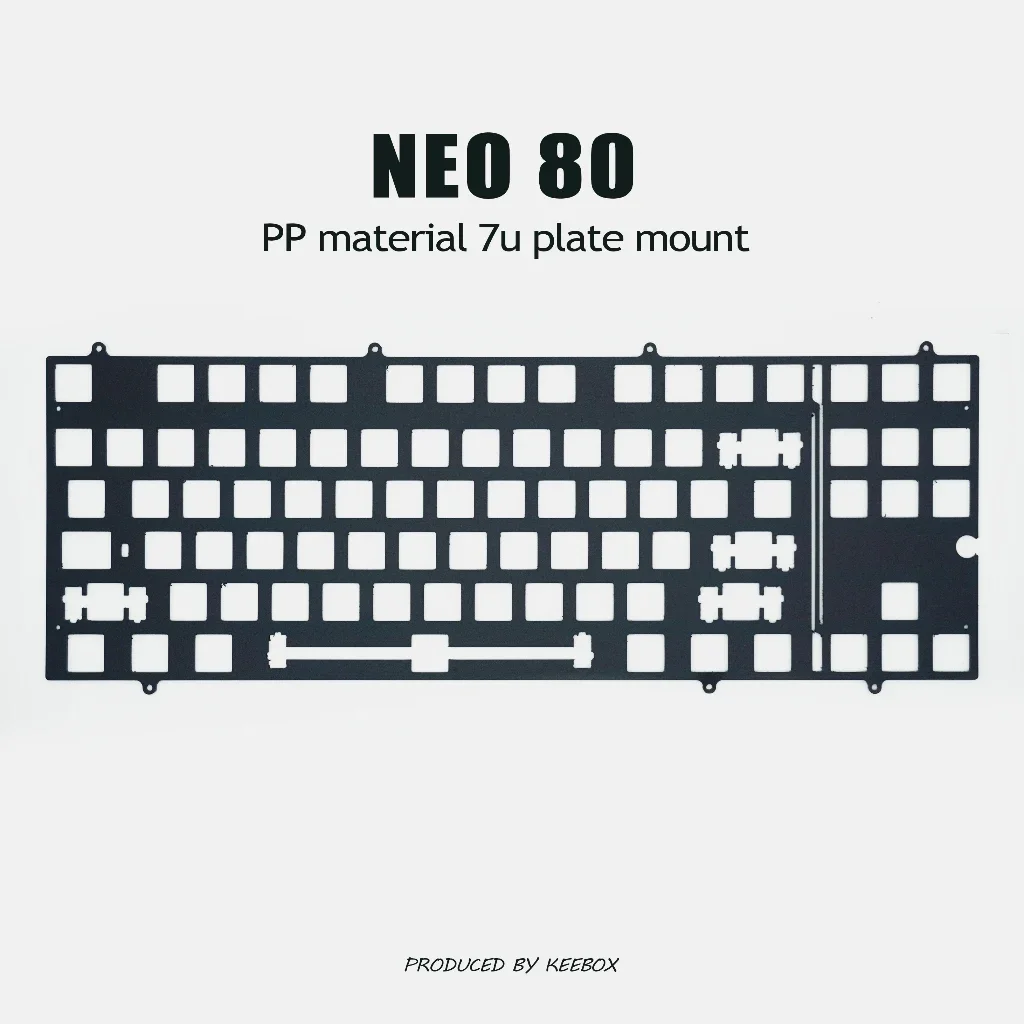 Keebox Neo80 Mechanical Keyboard Kit Positioning Plate Aluminum FR4 POM PC Keyboard Plate PCB Mount Plate Mount