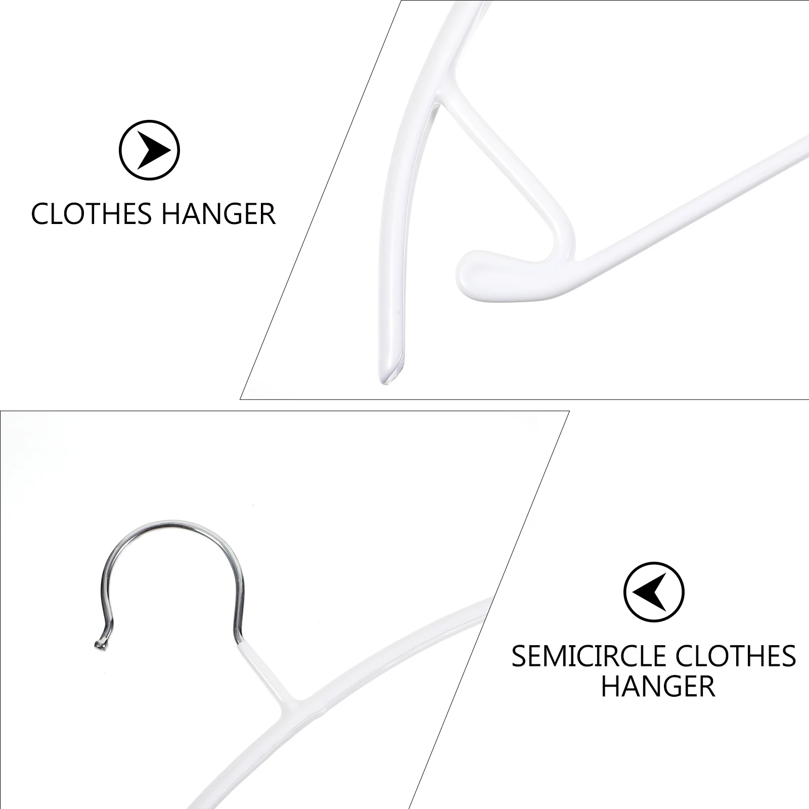 

10 Pcs Skirt Hanger with Clip PVC Clothes Rack Thin Hangers Bold Multipurpose Clothing
