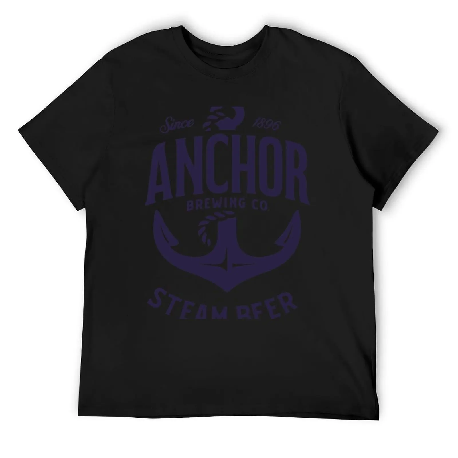 

Anchor brewing steam beer high-quality T-Shirt Funny t-shirts blue lock kawaii clothes boys whites Men's clothing