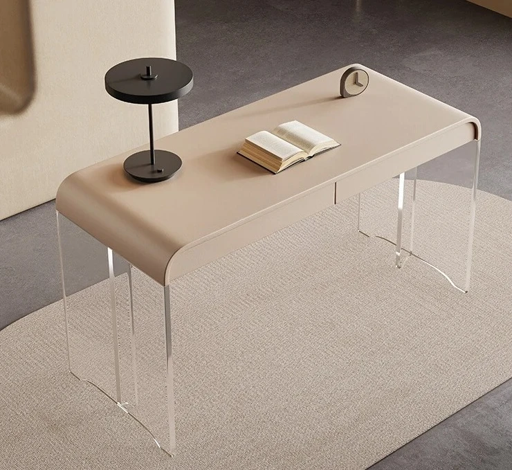 

Cream Style Light Luxury Desk Study Home Dressing Table Desk Integrated Table