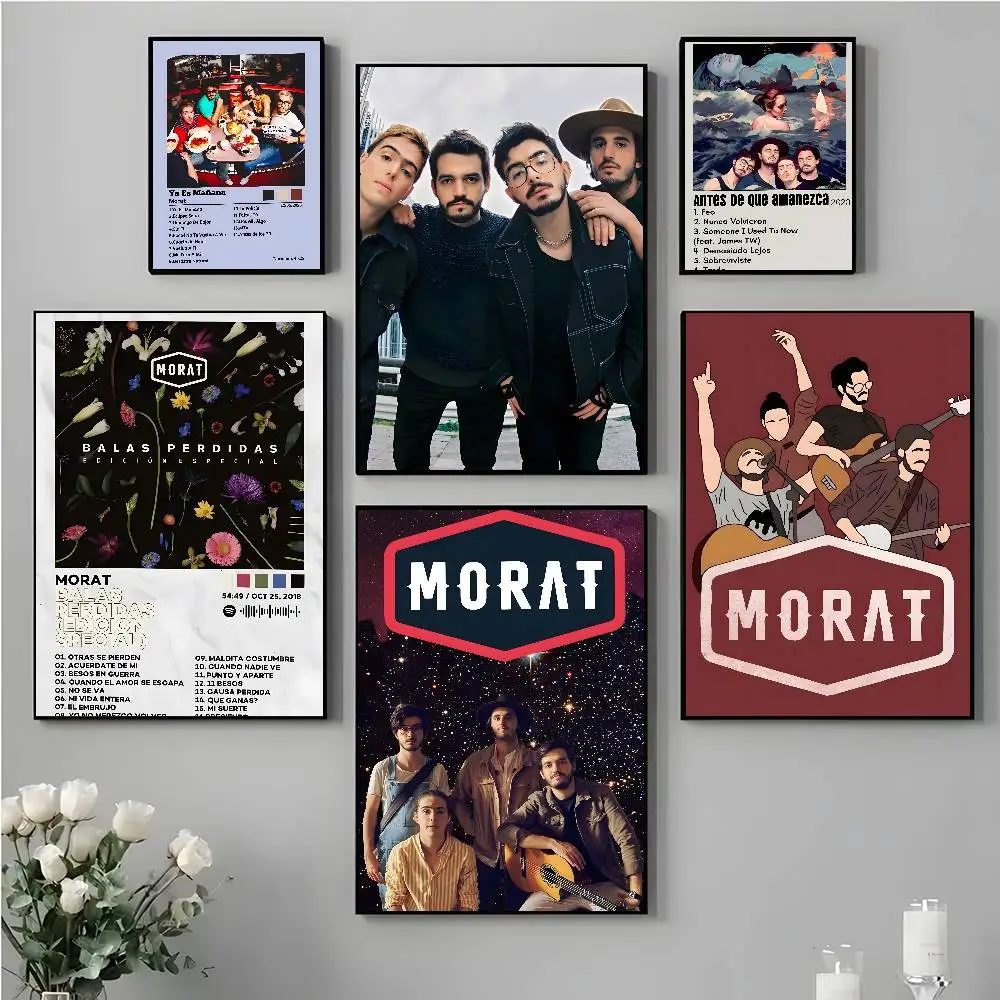 Постер M-Morat, самоклеящаяся художественная водонепроницаемая бумажная наклейка, кофейня, бар, декор стен комнаты