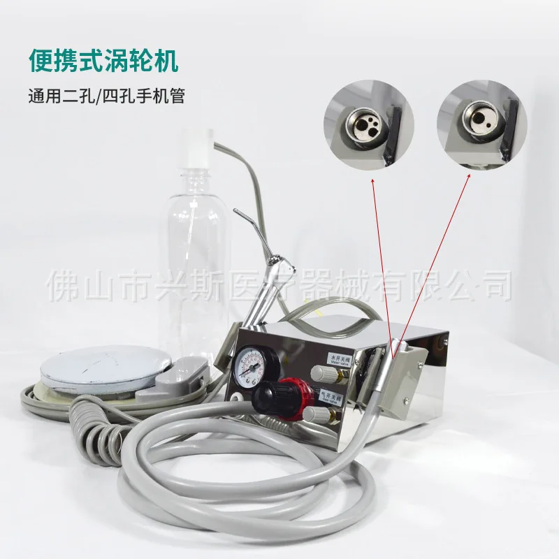 Portable 1dental turbine tabletop oral grinder, simple for on-site 1dental procedures, small 1dental preparation machine