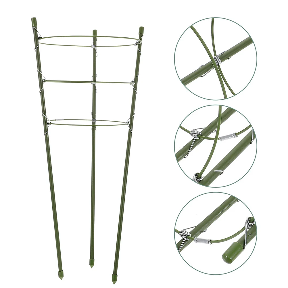 

3 Sets Cage Plant Support Indoor and Outdoor Rose Wire Bracket Vegetables Perlite for Plants Potted Cages Abs Stake