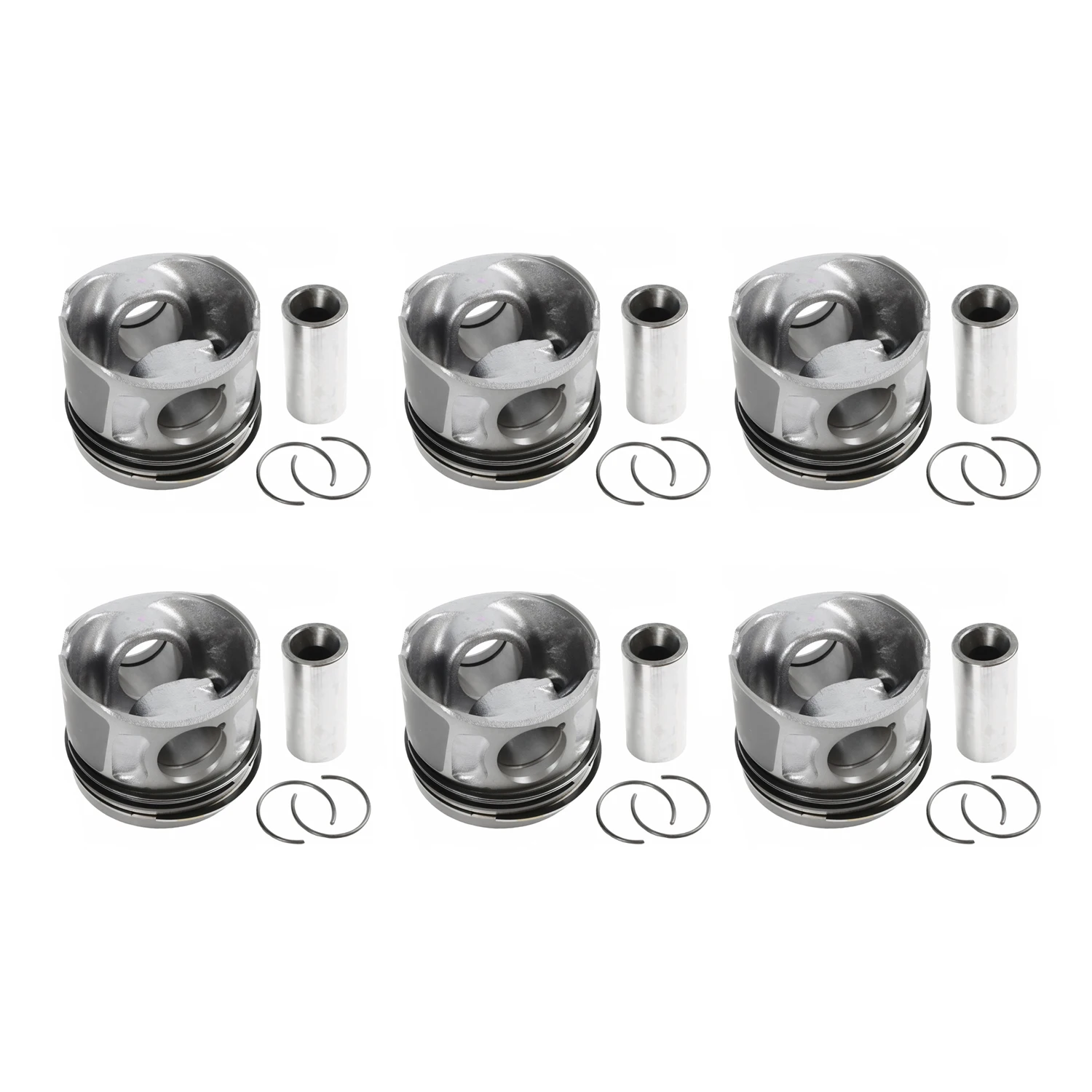 6pcs New Pistons & Rings Set for LAND ROVER RANGE ROVER JAGUAR 3.0 306DT TDV6