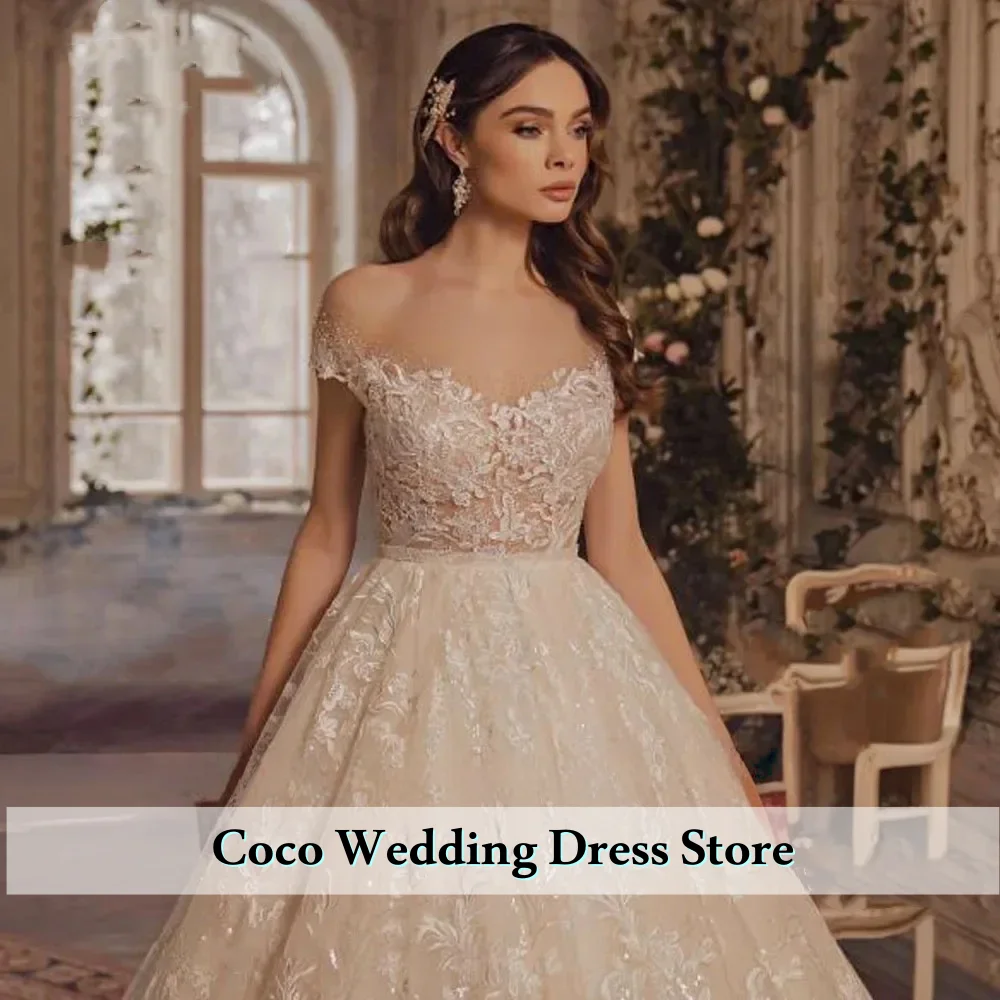 Customized Exquisite Sleeveless Wedding Dress Appliques Beading A-Line Princess Bride Gown Plus Size Vestido De Novia
