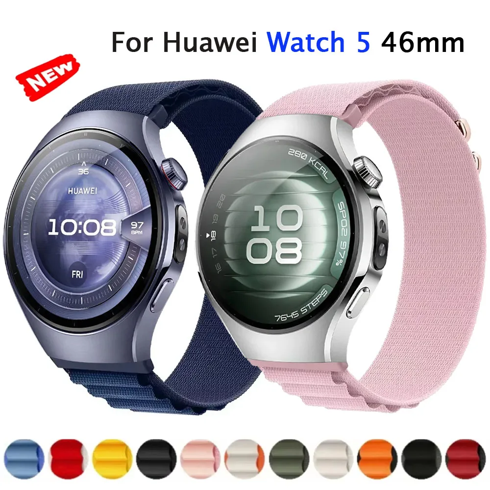 22mm20mm Alpine Nylon Loop strap for huawei watch 5 GT6 Pro GT6 GT5-4 46mm Band bracelet for amazfit bip 6 5 balance 2 wristband