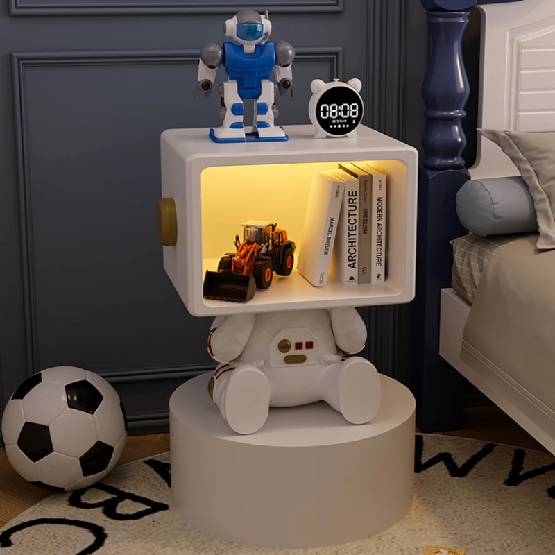 Minimalist Cartoon Childrens Nightstands Creative Bedroom Modern Boys Children Nightstands Bedside Muebles Home Furniture WZ50CN