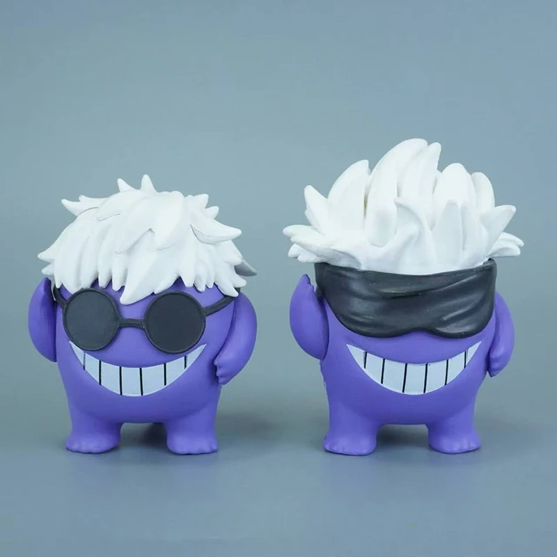 Pokemon anime ornamentos periféricos gk máscara facial gengar cos gojo satoru figura modelo colecionável kawaii brinquedo bonecas presentes das crianças