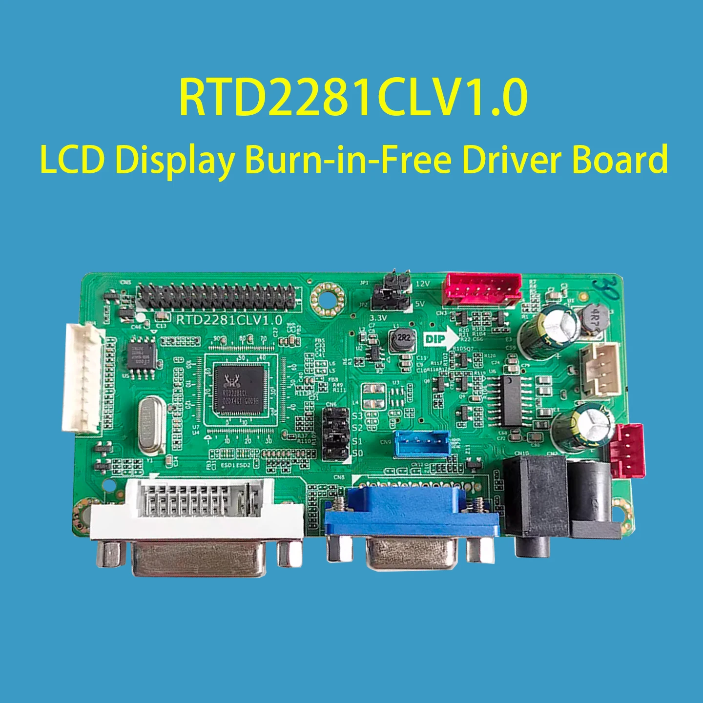 RTD2281CLV1.0 Burn-in-Free drive LCD driver board DVI+VGA program-free PC board industrial control board