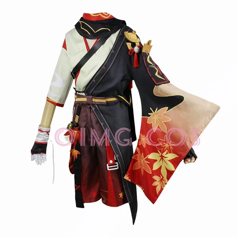 Genshin Impact Kaedehara Kazuha Cosplay disfraz uniforme peluca Anime disfraces de Halloween para hombres juego