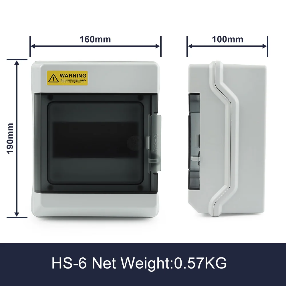 HS-4/6/9/12/15/18/24/36 MANIER IP65 Waterdichte Verdeelkast ABS Plastic Elektrische behuizing Outdoor Schakelaar Aansluitdoos DIY GO