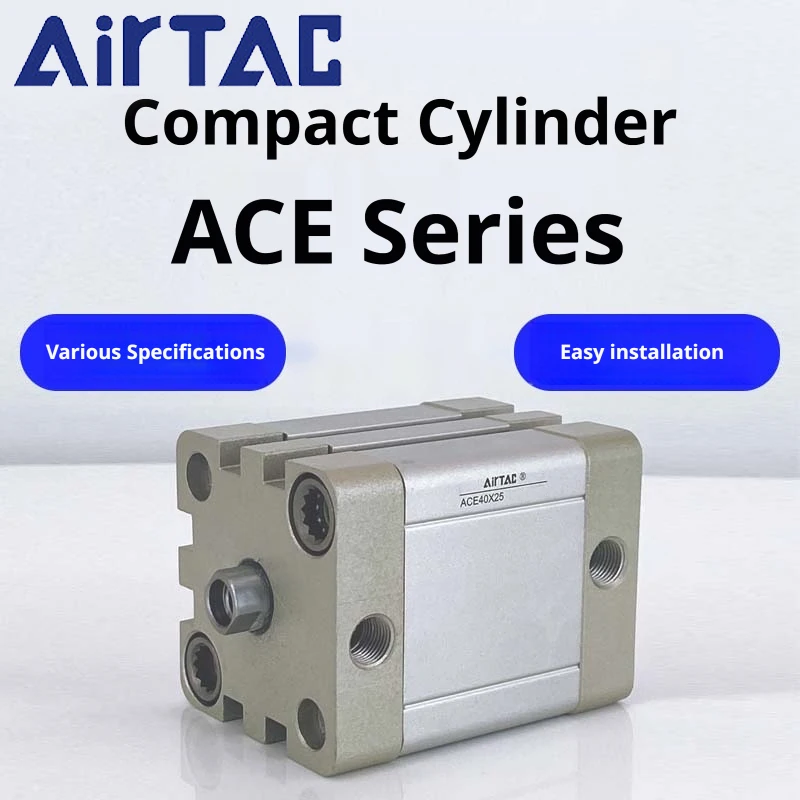 Heavy Duty Aluminum Alloy Cylinder -ACE Large Bore 80/100/125 -Pneumatic Actuator with Magnetic Piston- AirTac