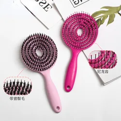 1 Pc Hair Comb Professional Bristle Nylon Massage Detangling Hair Brush For Women Hairbrush Scalp Hairdressing Styling Tools