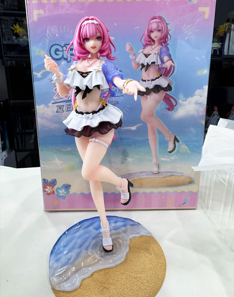Auf Lager Original Honkai Impact 3 Elysia 1/8 Anime Spiel Figur Sommer Rhapsody Modell Sammeln Spielzeug Ornament Mädchen Geschenke