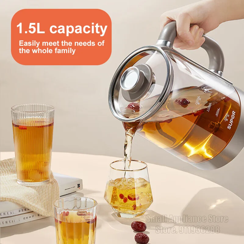 SUPOR 1.5L Mixing Electric Kettle Multi-functional Insulation Health Kettle 5-stage Temperature Household Kitchen Appliances