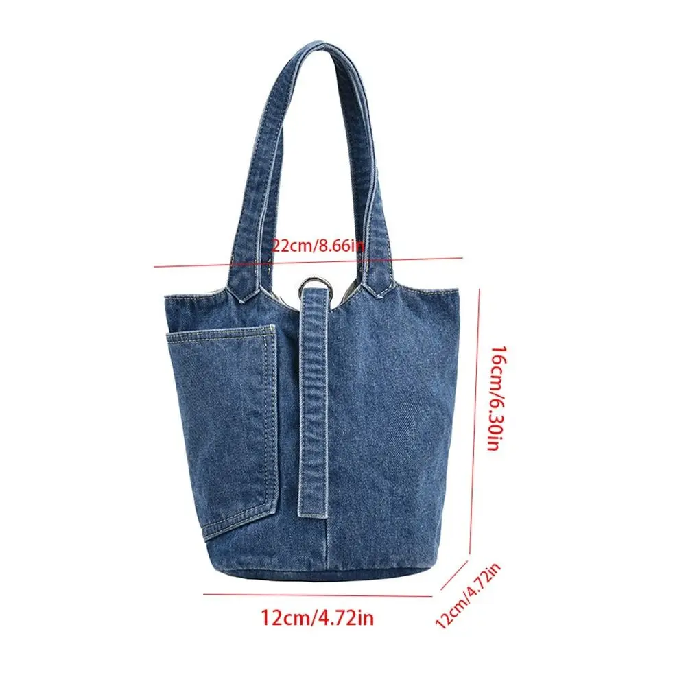 Sacs à main décontractés en denim pour femmes, sacs à main pour dames, poches pour téléphone, doux, cool, initié, mode, nouveau, E27