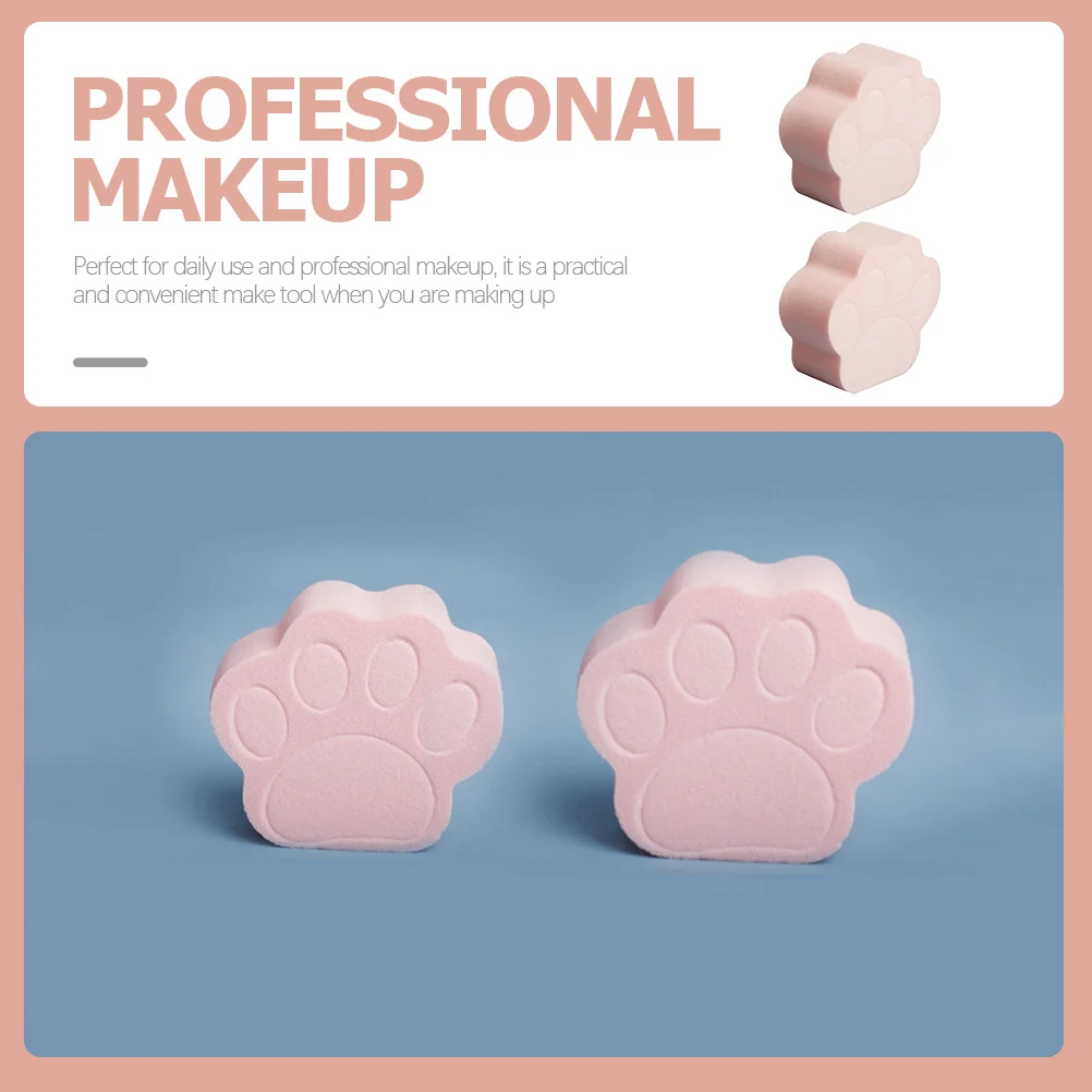 

16Pcs Cute Cat Paw Powder Puff Smooth Makeup Sponge Applicator for Face Powder Foundation Blending Tool Women Must Have