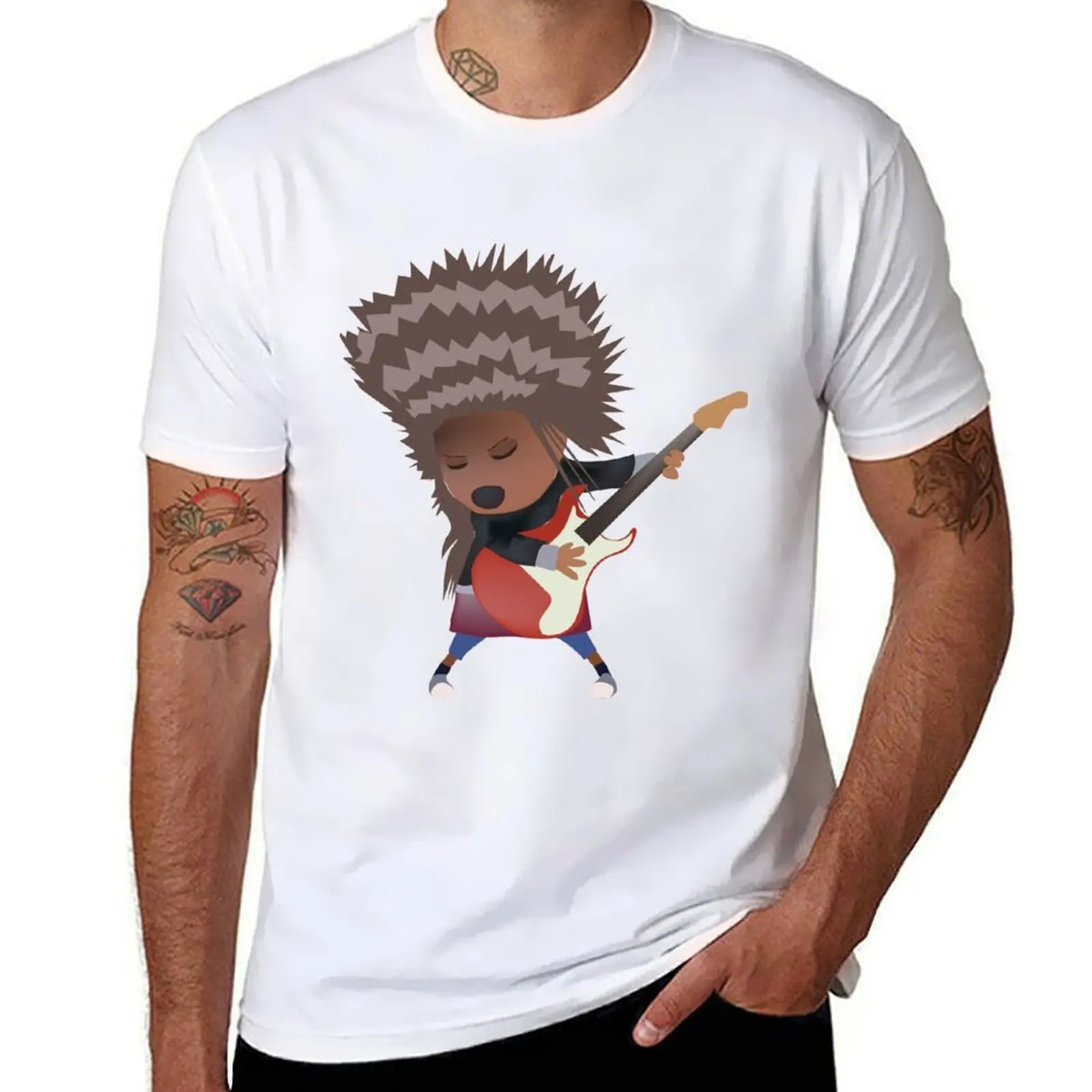 

porcupine rocker T-Shirt man graphic t shirt t shirt personalised T-Shirt