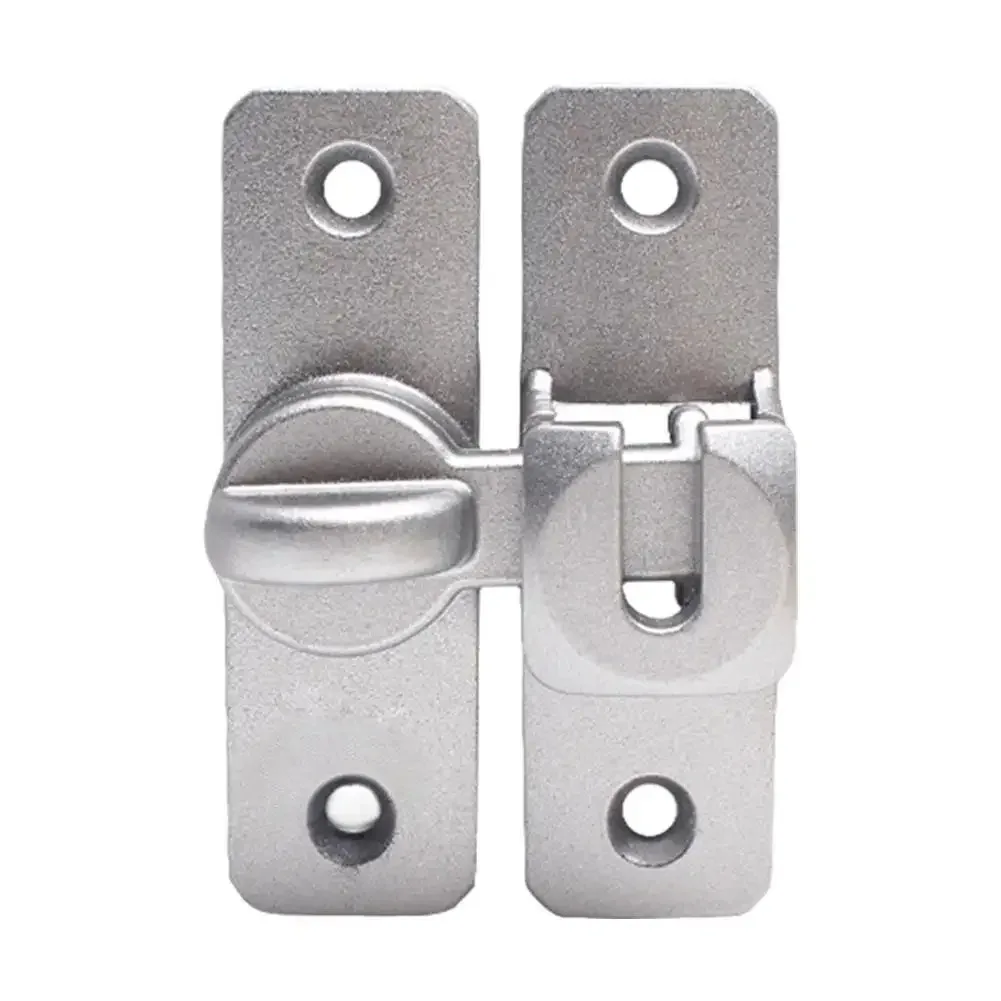 Sliding Barn Door Lock Constructed From Aluminum Alloy With Functional Latching At Both 90 Degree And 180 Degree Door Positions