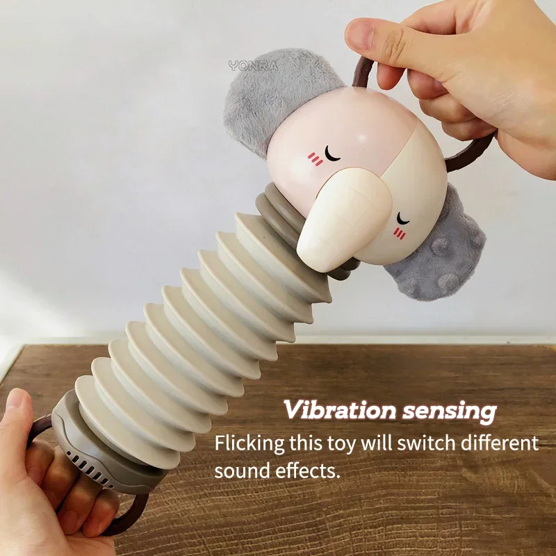 Crib Pendant Bed Bell Stroller 2-in-1 Electronic Accordion Children Toddler Rattles Sensory For Newborn Toys