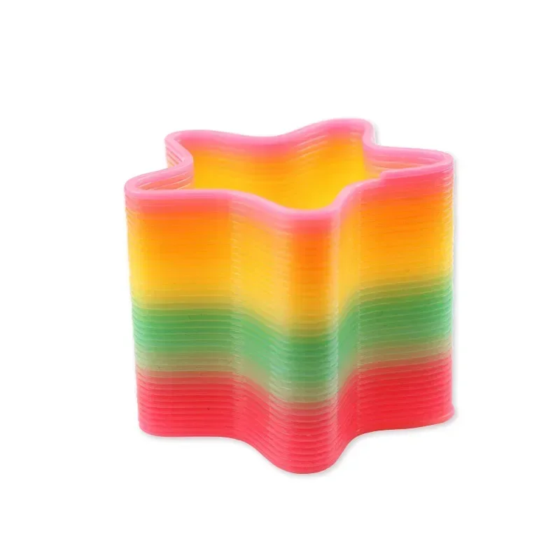 1Pc Rainbow Magic Springs Circle Toys for Children Birthday Party Favors Giveaway Gifts Baby Shower Pinata Fillers